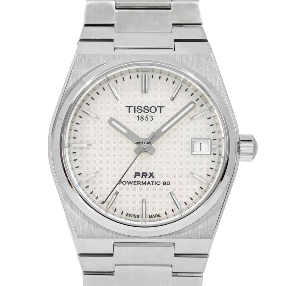時計 TISSOT PRX Powermatic 80 35mm White Tissot PRX