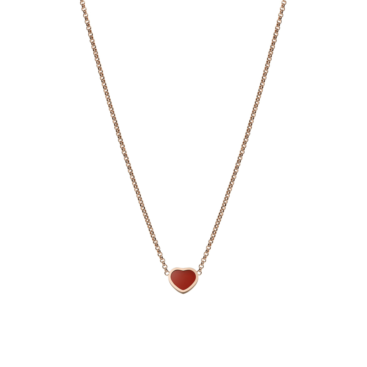 MY HAPPY HEARTS COLLANA, ORO ETICO ROSA, CORNIOLA