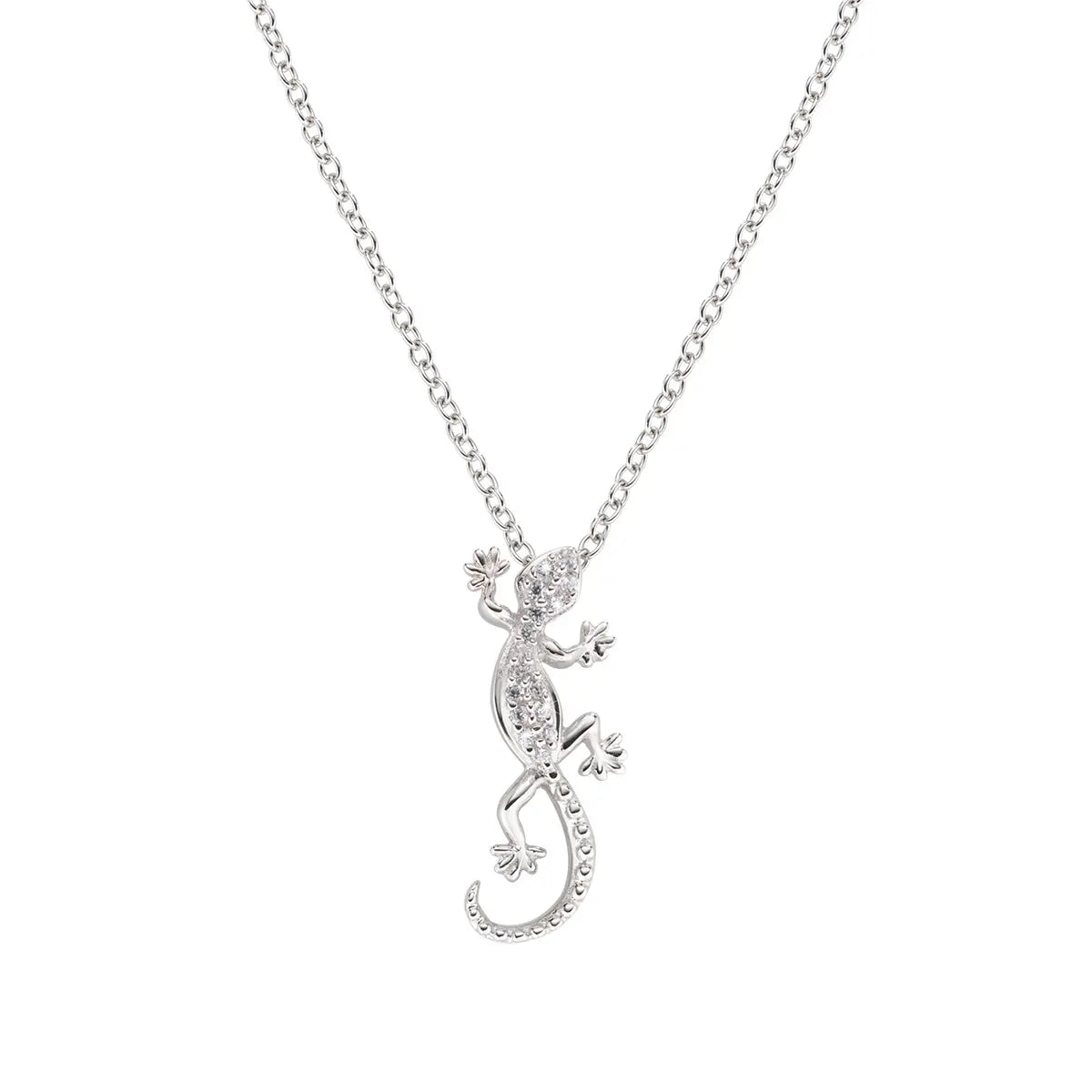 Collana Geco Zirconi Bianchi