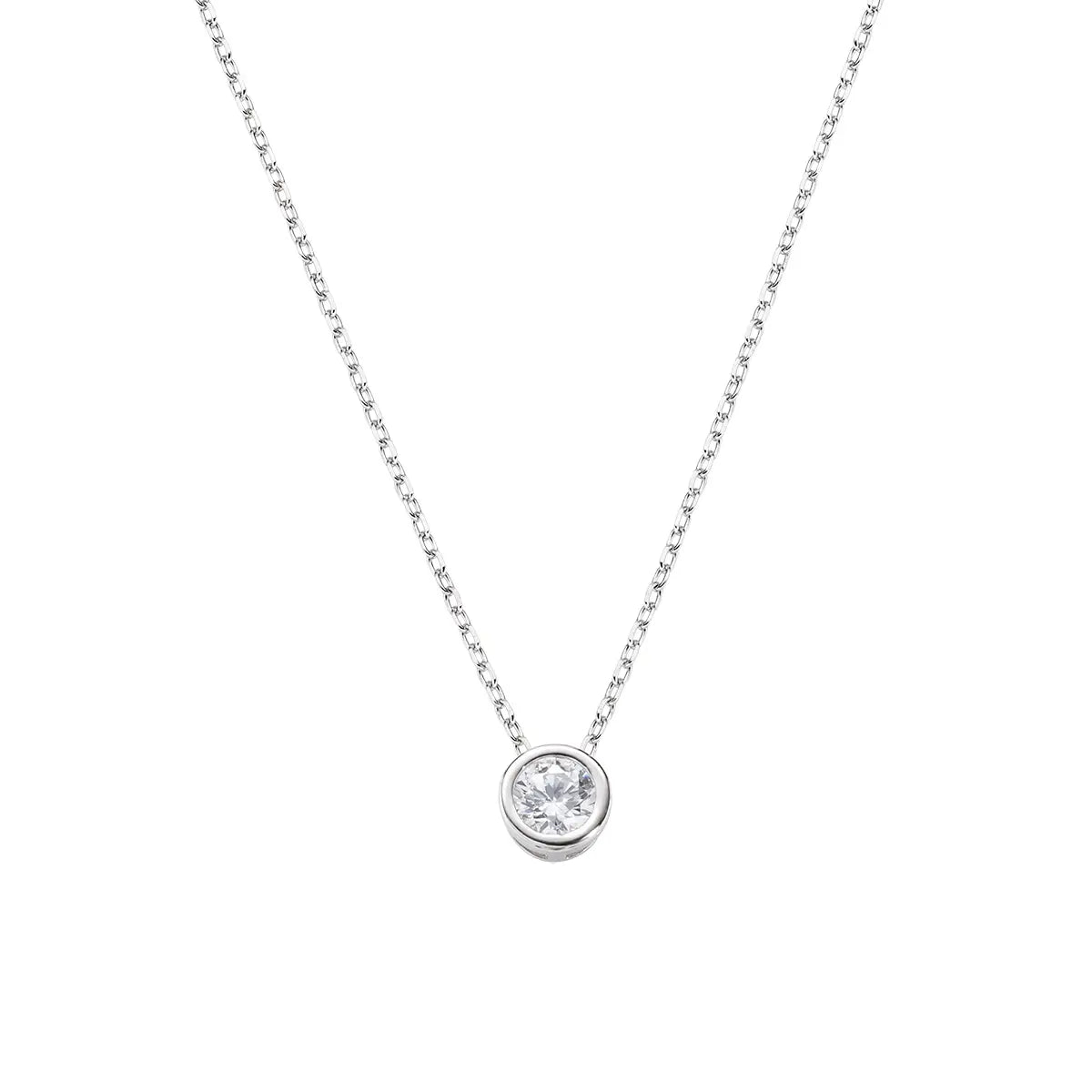Collana Diamonds con Punto Luce Tondo Piccolo