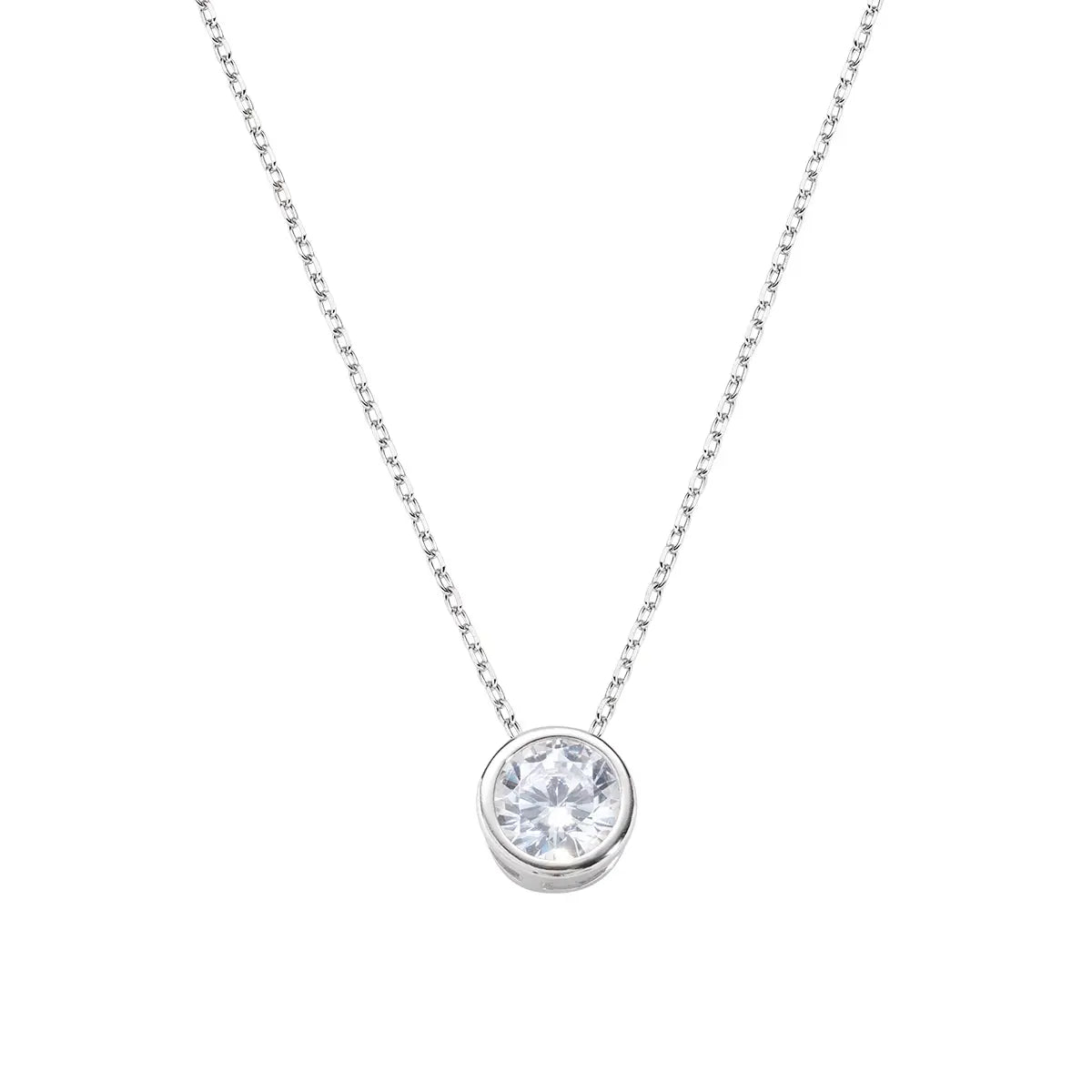 Collana Diamonds con Punto Luce Tondo Grande