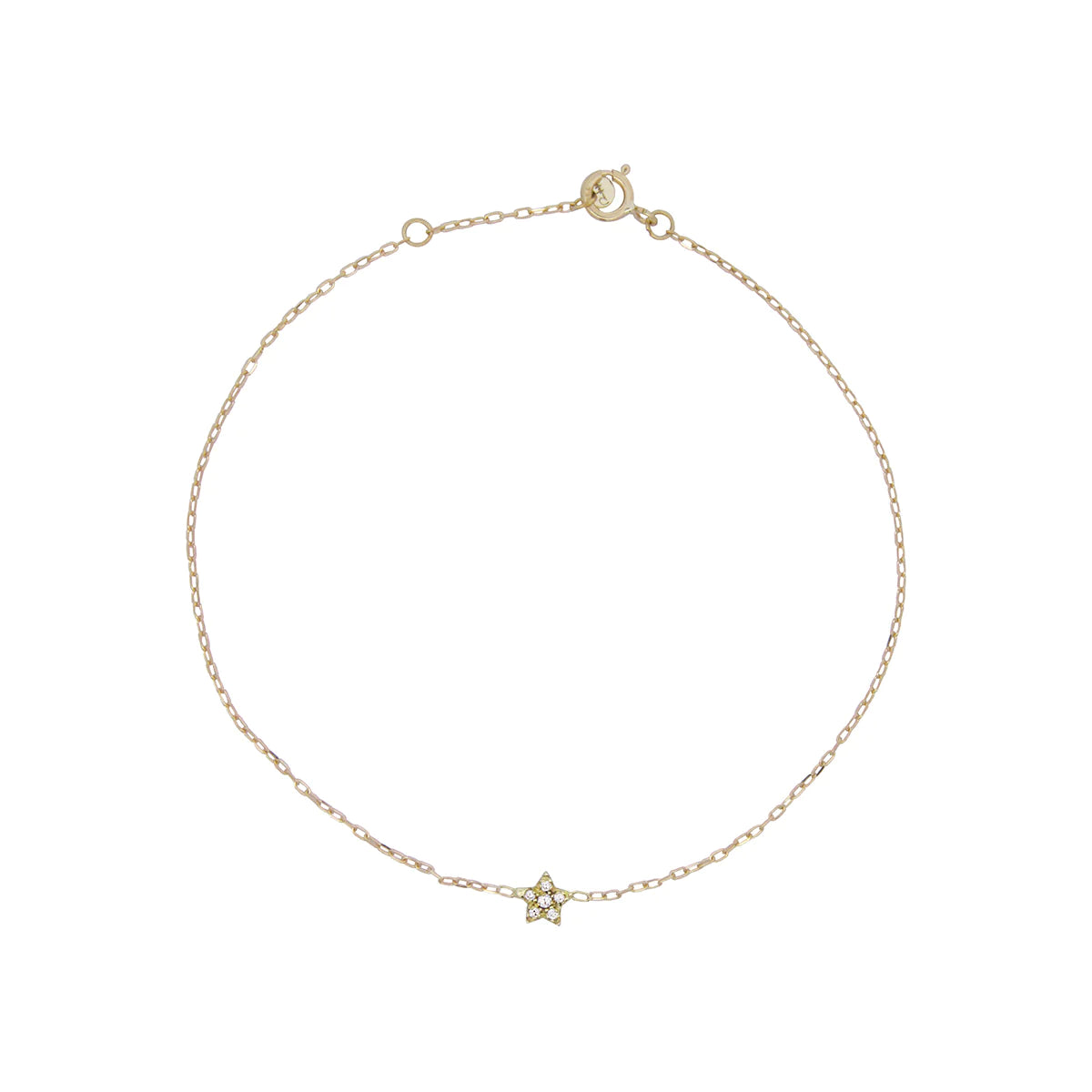 BRACCIALETTO STELLA E DIAMANTI LAB GROWN - ORO18KT