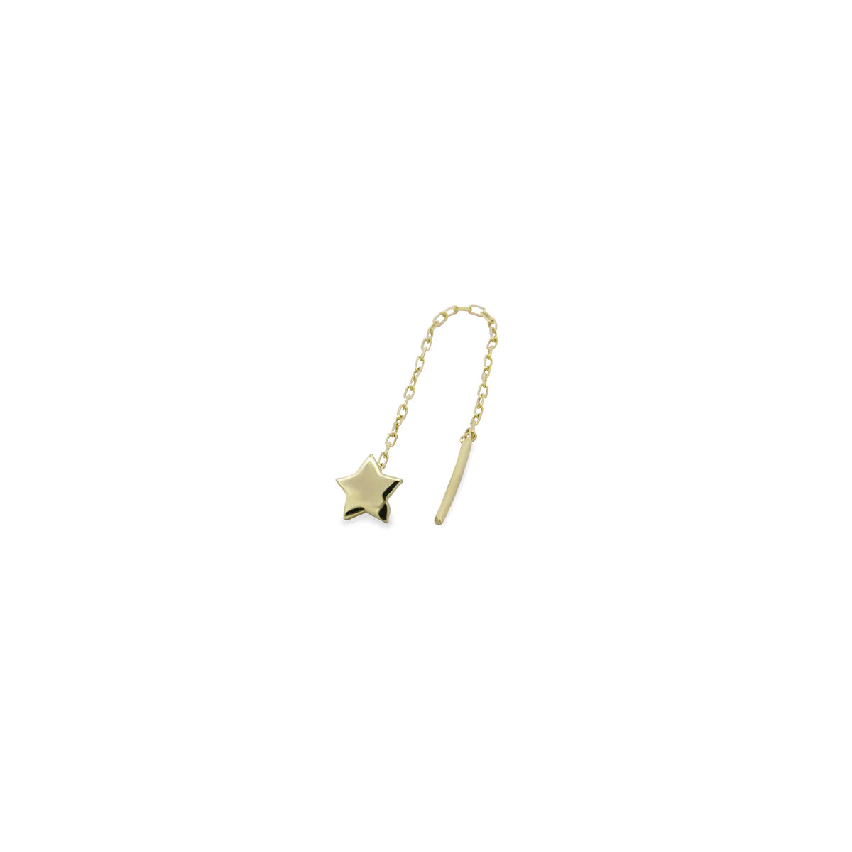 MONO-ORECCHINO STELLA CATENELLA - ORO18KT