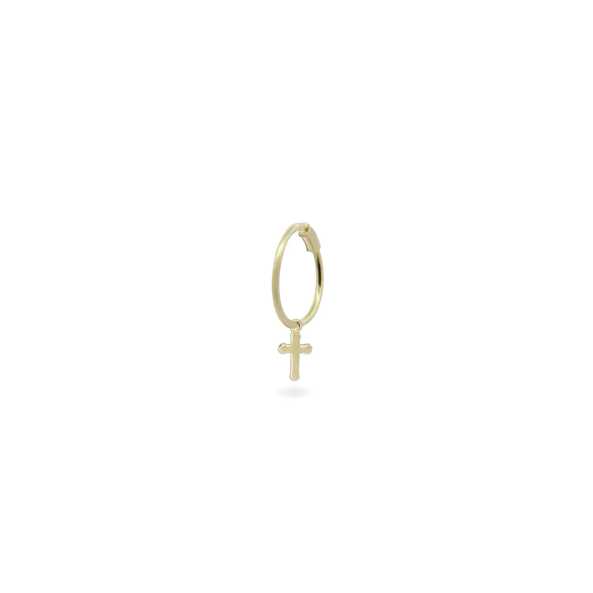 MONO-ORECCHINO CERCHIO MINI HOOP CROCE - ORO18KT