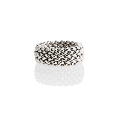 Anello in argento bianco Chicco