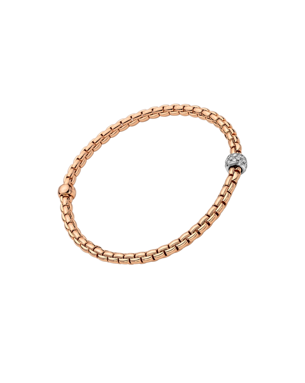 Bracciale Flex'it con pavé di diamanti