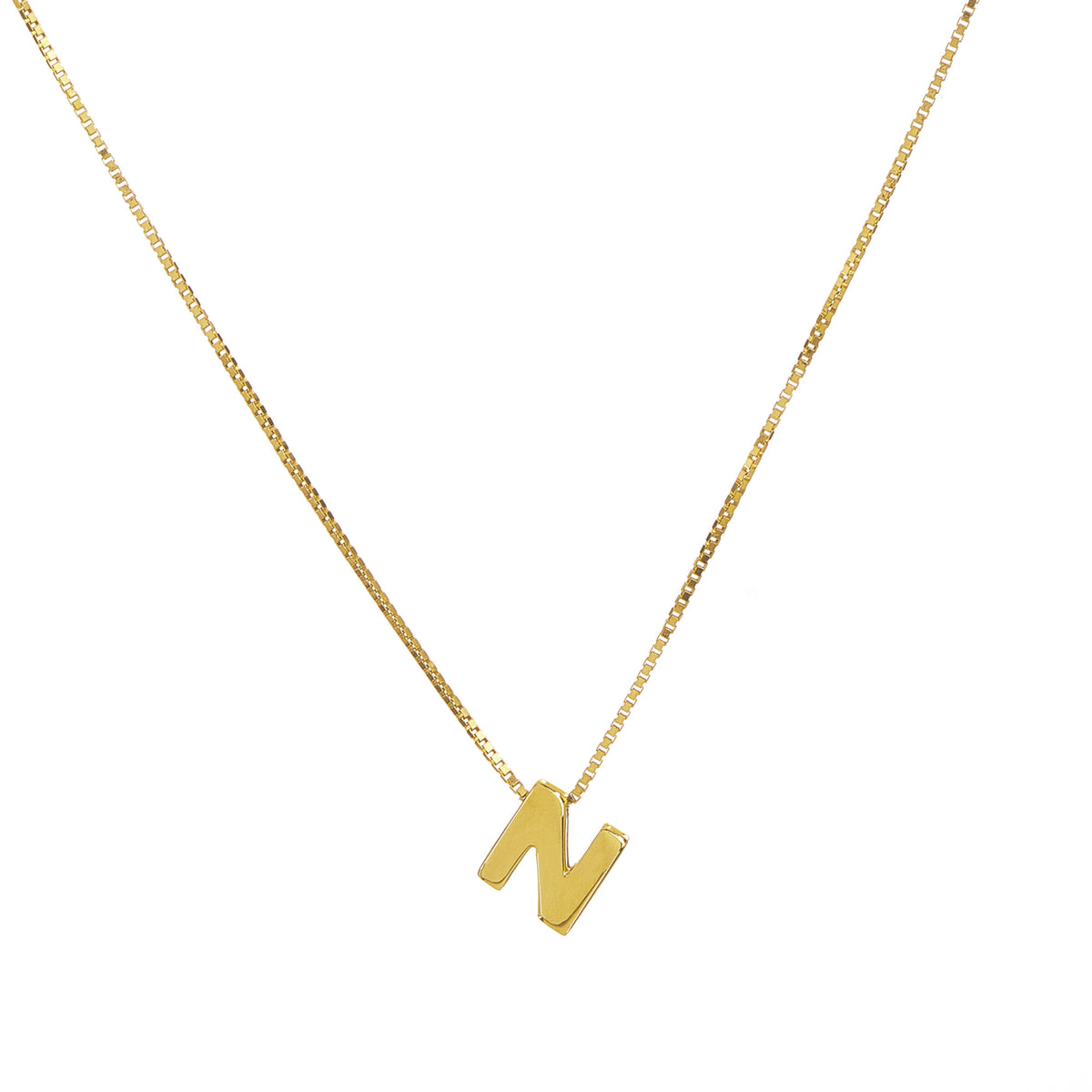 Collana con lettera in stampatello