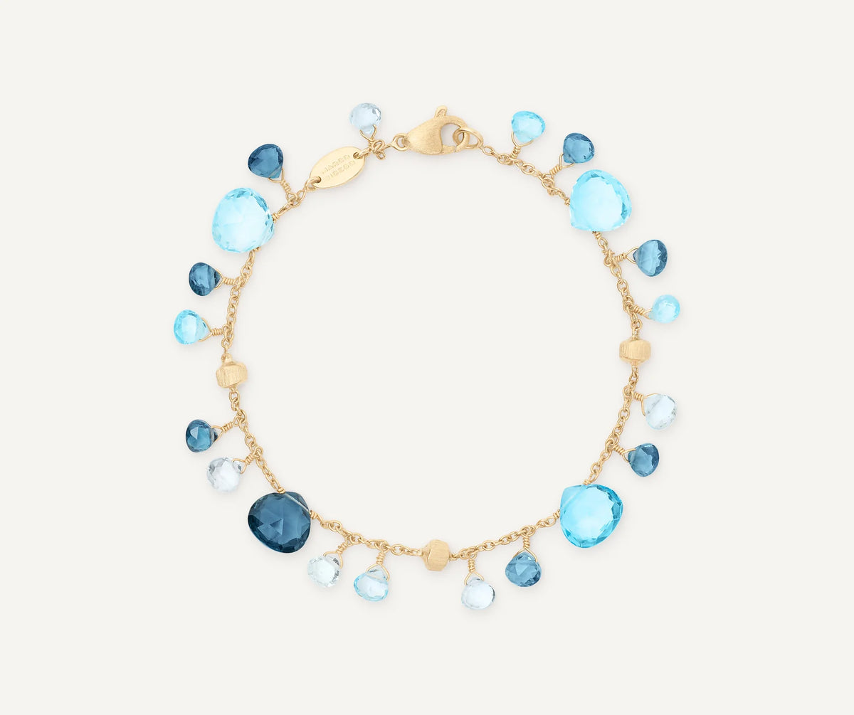 PARADISE  Bracciale a un filo con mix di topazi