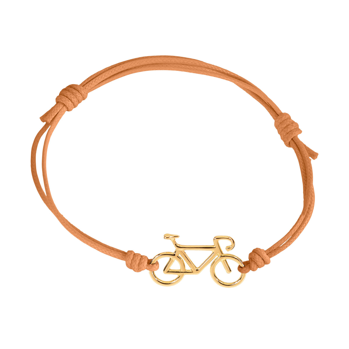 Bracciale cordino con bicicletta a filo