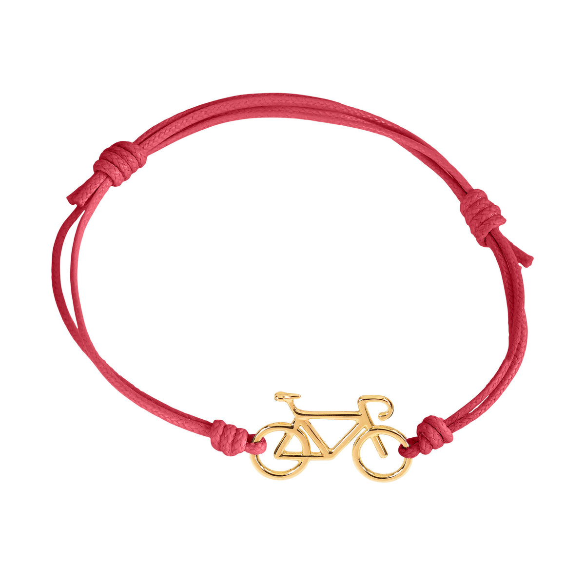 Bracciale cordino con bicicletta a filo