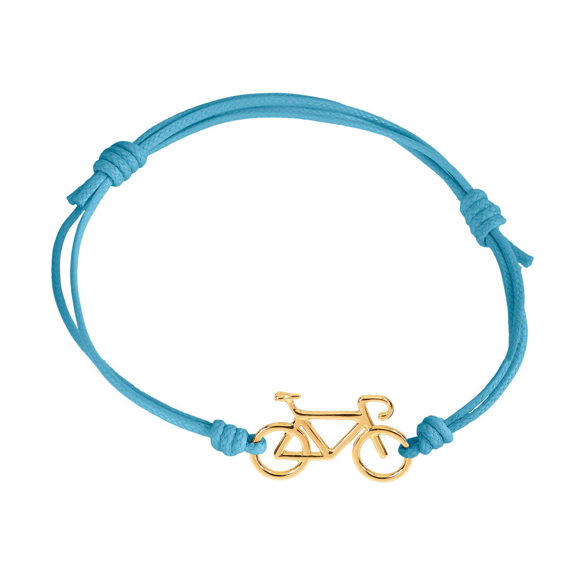 Bracciale cordino con bicicletta a filo