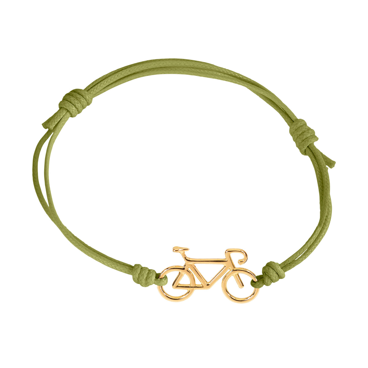 Bracciale cordino con bicicletta a filo