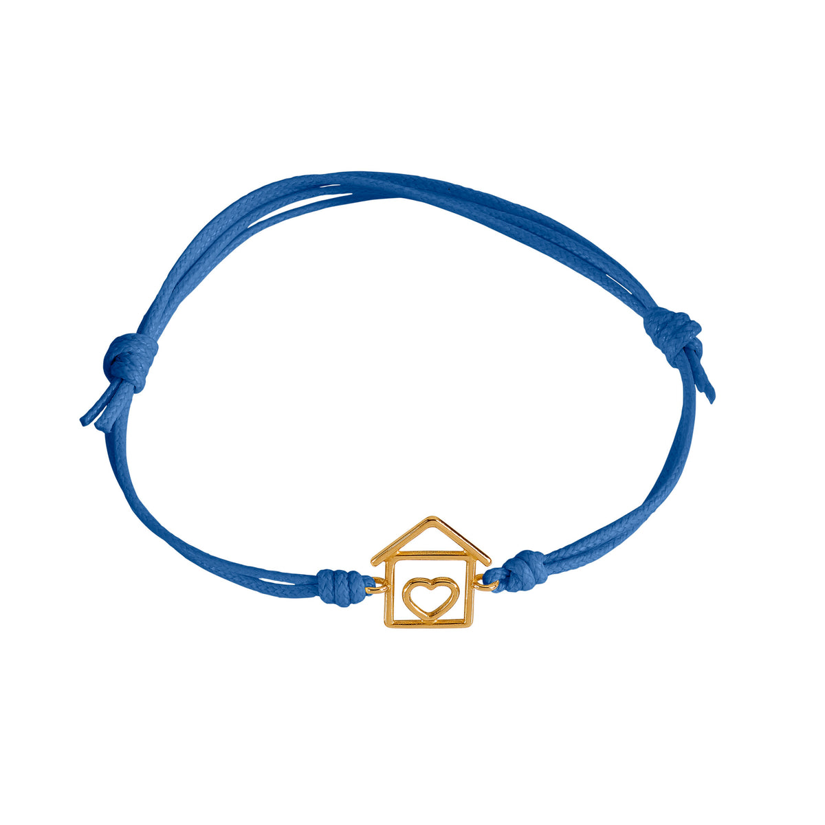 Bracciale cordino con casa a filo
