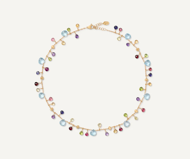 PARADISE  Collier con gemme multicolore e catena regolabile
