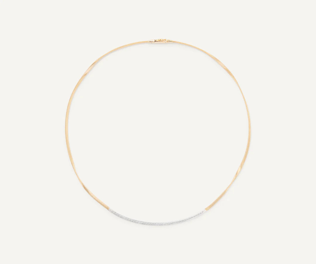 MARRAKECH  Collana in oro giallo 18 carati con inserto di diamanti