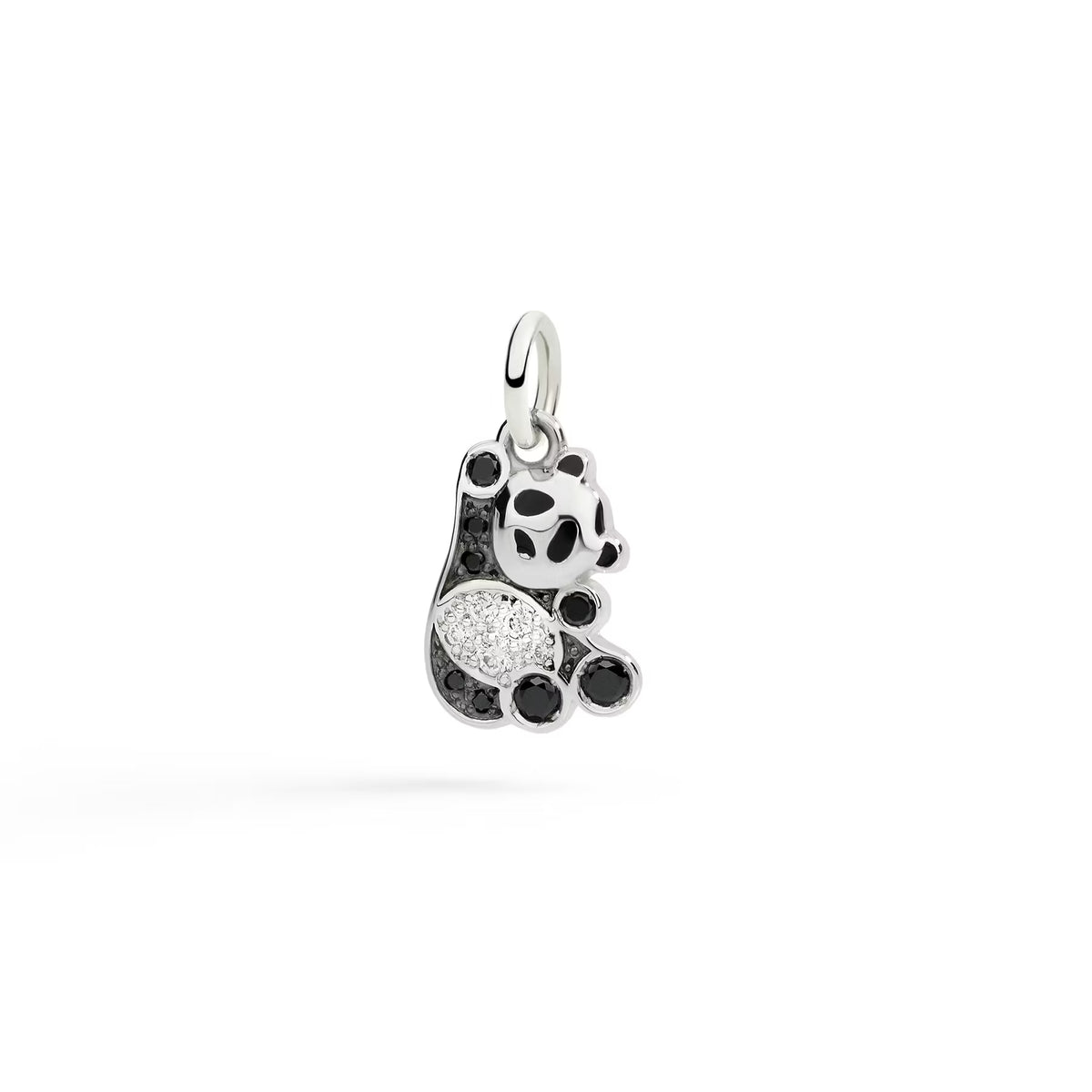 CIONDOLO PANDA IN ARGENTO & DIAMANTI