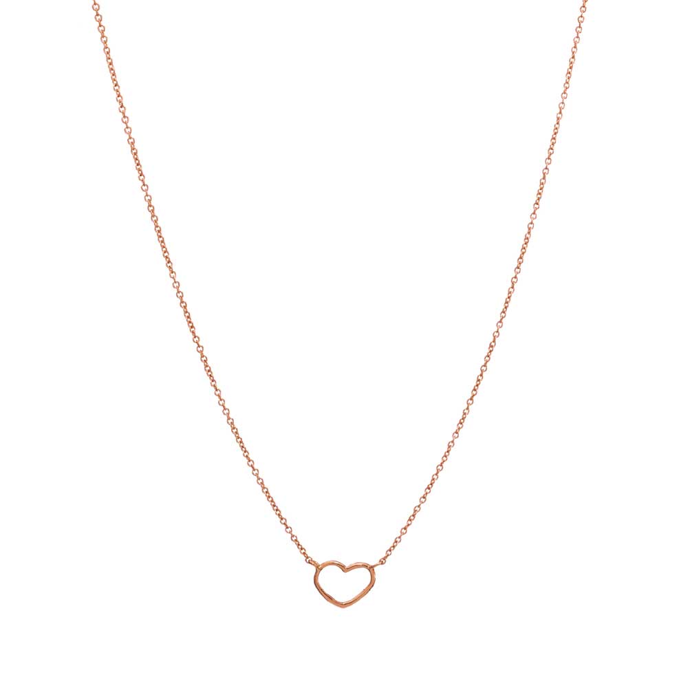 Collana con cuore piccolo a filo sottile