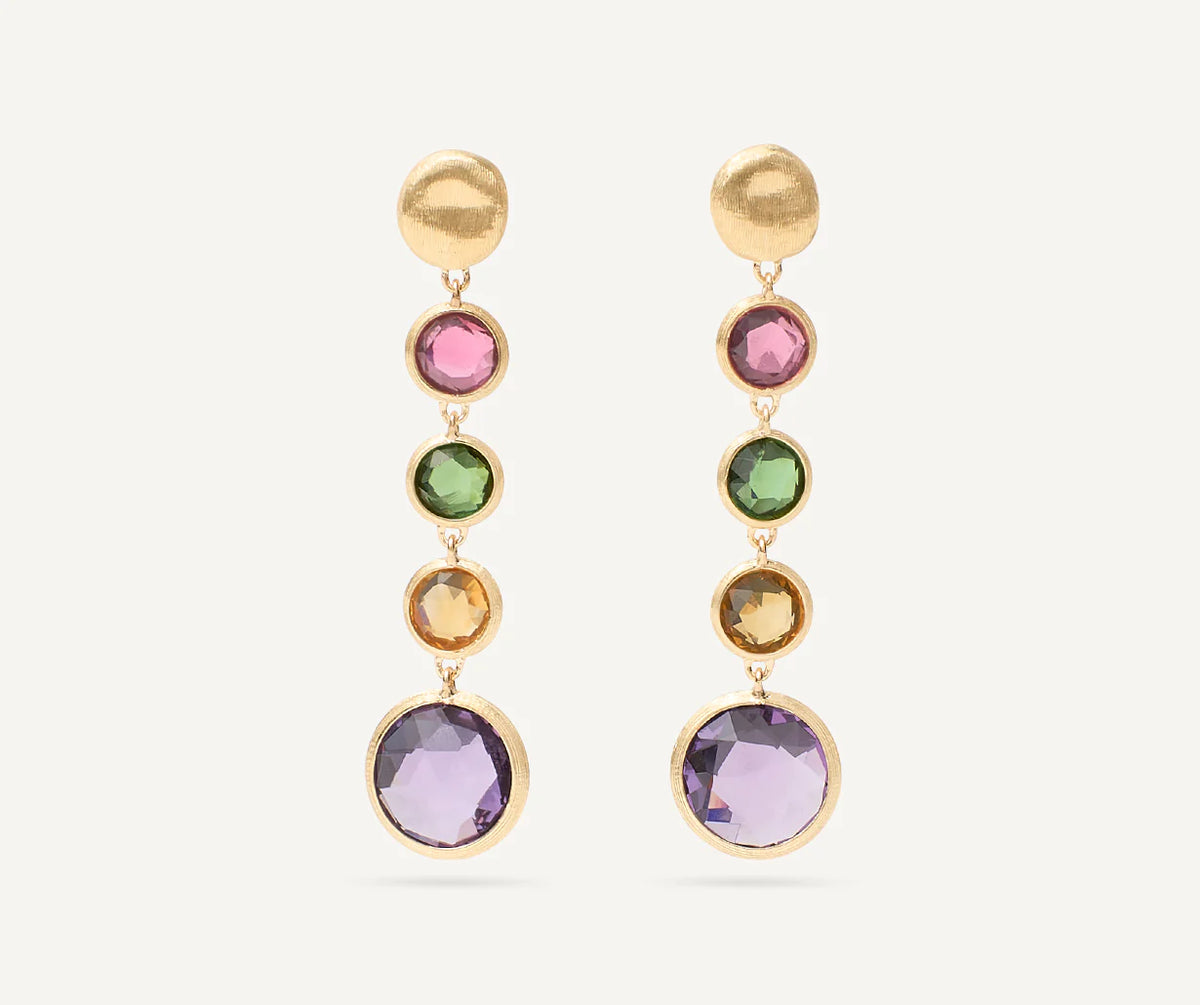 JAIPUR COLOUR  Orecchini chandelier multicolore