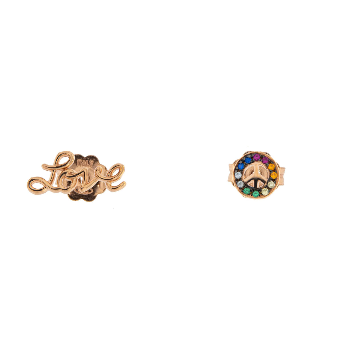 ORECCHINI LOBO CON ZIRCONI LOVE/PACE