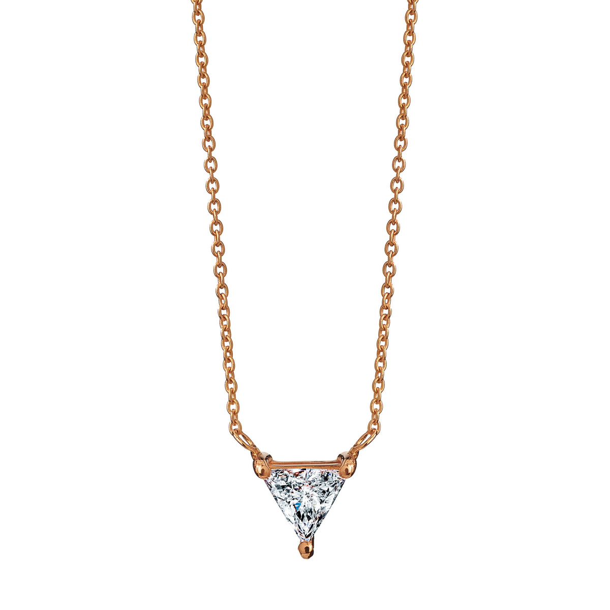 Collana con diamante triangolare