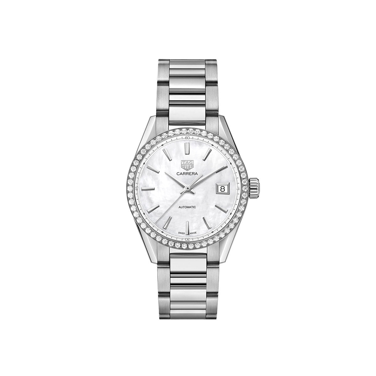 Orologio Donna TAG Heuer Carrera Calibre 5 automatico Madreperla Acciaio Default Title