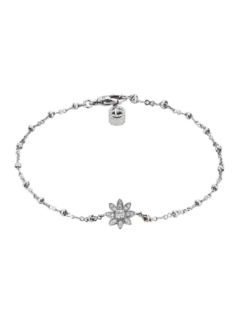 Bracciale Gucci Flora 18 carati con diamanti Default Title