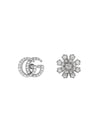 Orecchini Gucci Flora 18 carati con diamanti Default Title