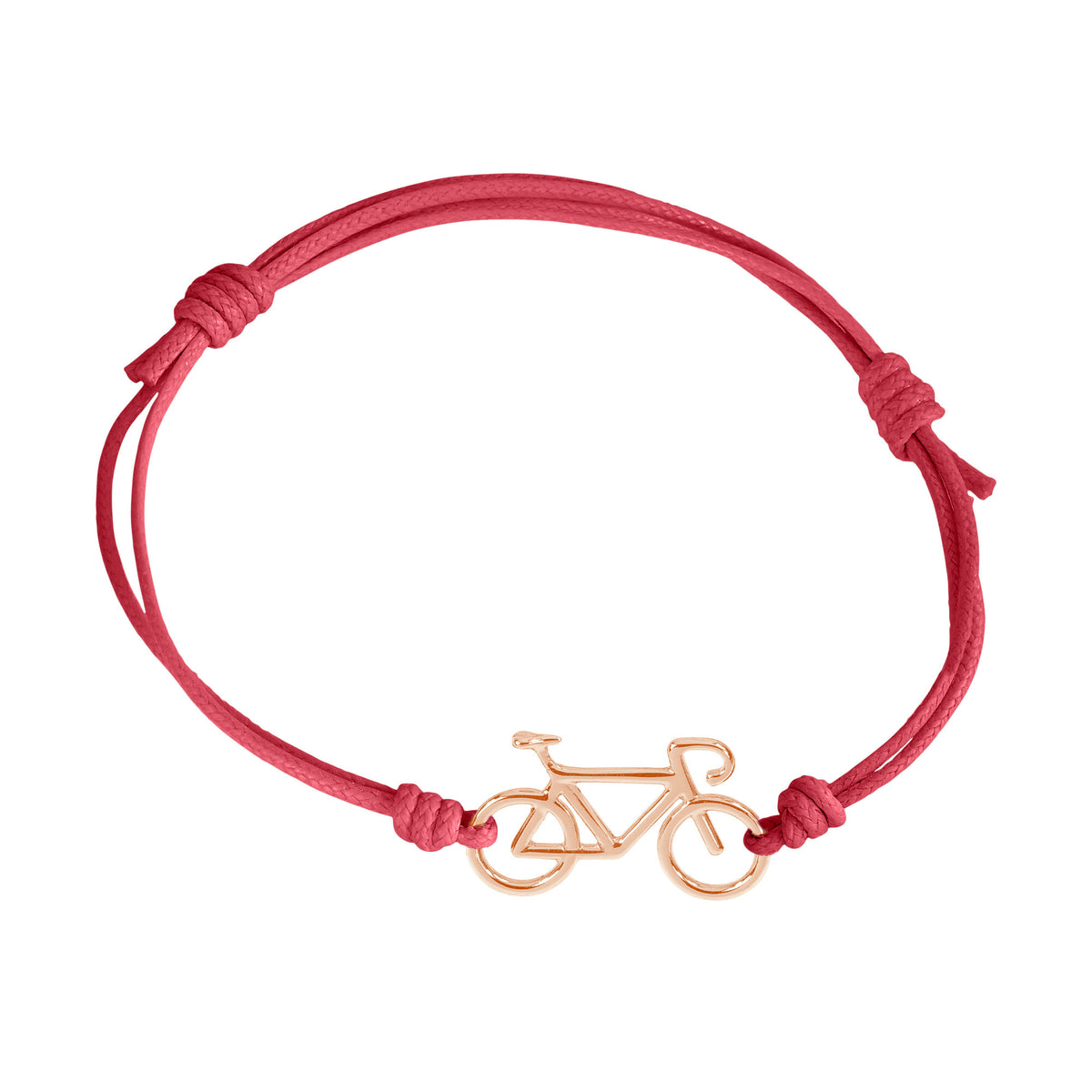 Bracciale cordino con bicicletta a filo