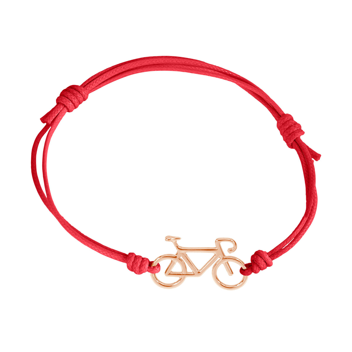 Bracciale cordino con bicicletta a filo