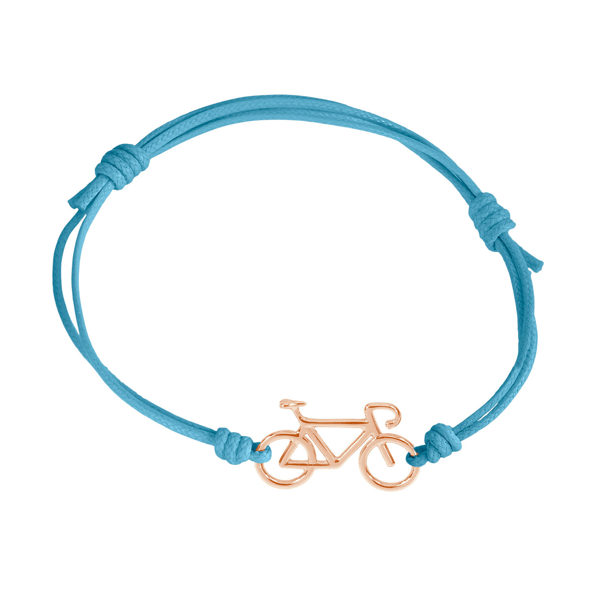 Bracciale cordino con bicicletta a filo