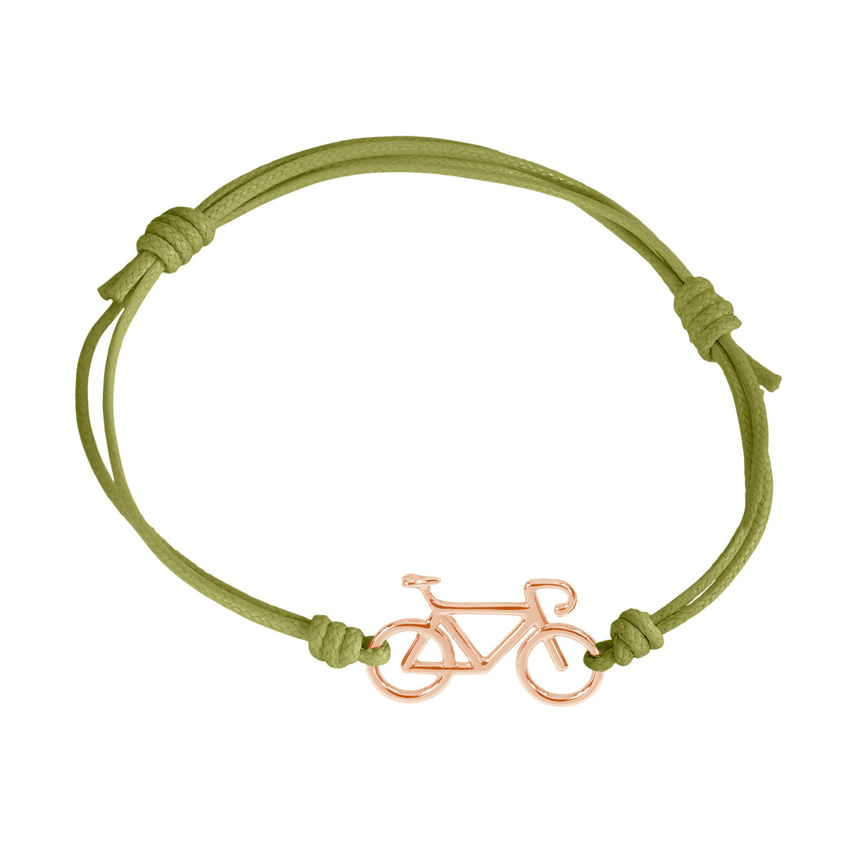 Bracciale cordino con bicicletta a filo