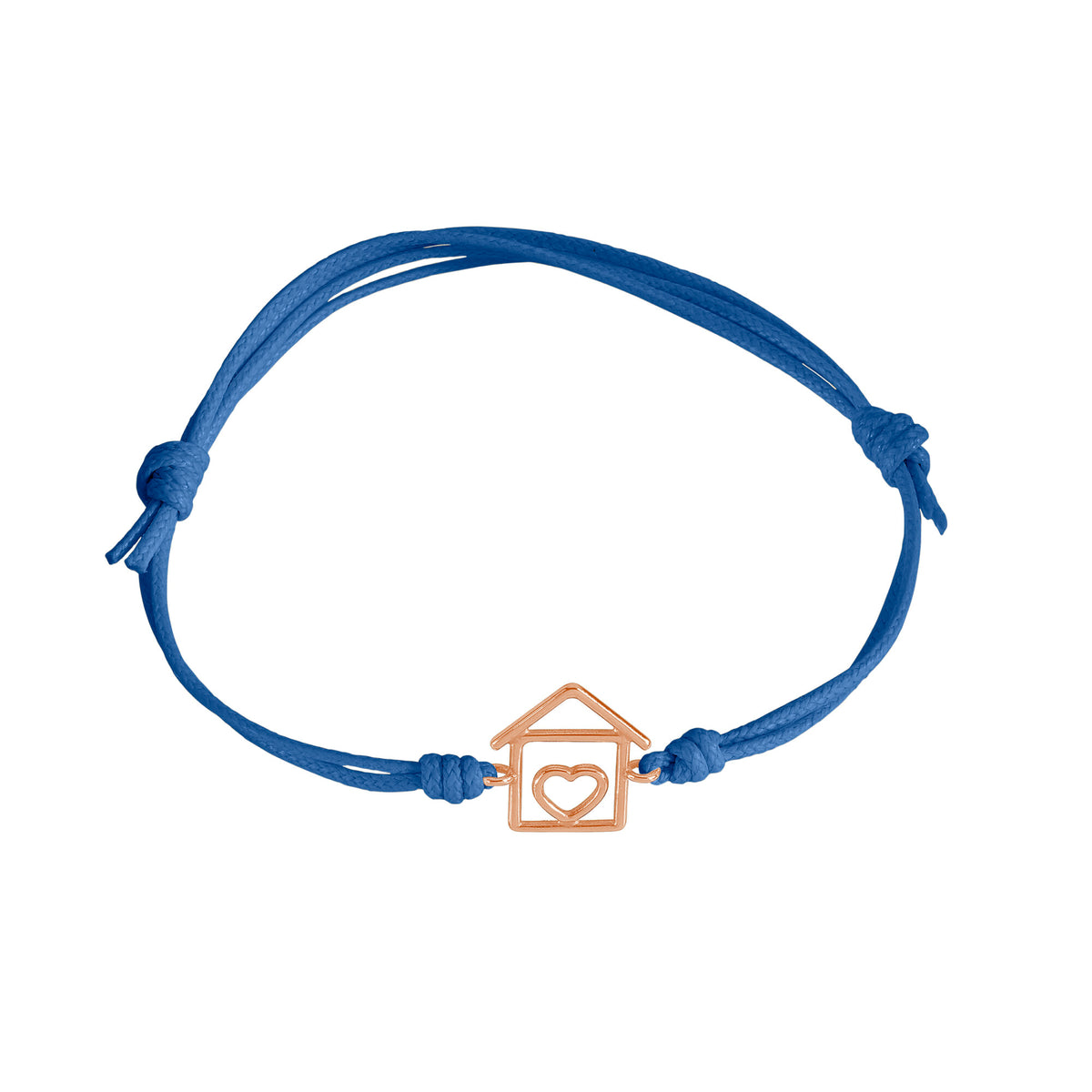 Bracciale cordino con casa a filo