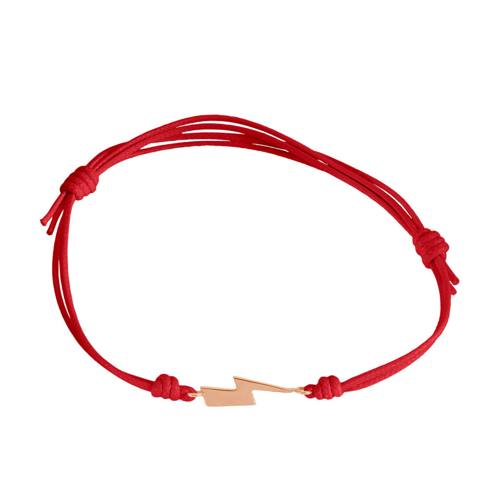 Bracciale cordino con fulmine